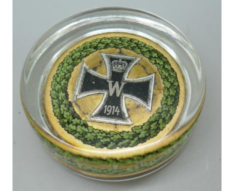 A German Iron cross paperweight