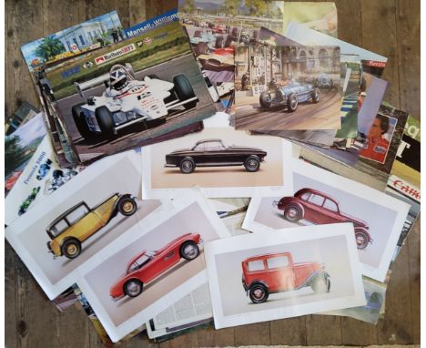 An impressive archive of approx. 250 posters &amp; prints including Michael Turner, sponsor promotional F1 posters, Techinica