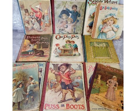 Children's Books - PUSS IN BOOTS and other fairy tales, 1911, by Thomas Nelson &amp; Sons; The Swiss Family Robinson, Nelson 