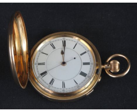 19TH CENTURY 18CT GOLD FULL HUNTER, KEYLESS, LEVER POCKET WATCH, the movement marked: W. Batty and Sons, Manchester, and havi