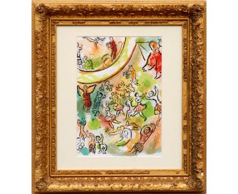 MARC CHAGALL 'Ceiling of the Paris Opera', original lithograph 1965, printed by Mourlot Freres, ref: Cramer 434, 32 x 23cm, f