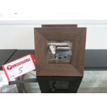 A Reuge Wooden Letter Rack with Wind up Mechanical Music Player. 'Plays the Vertu Signature Tune'