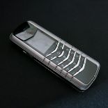 Vertu Signature Classic Phone in Brushed Platinum (950) with Polished Platinum (950) Functional