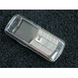 Vertu Constellation Classic Polished Bezel Phone with Ruby Select Key. Furnished with Stainless