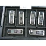 Archive Collection of 19 Vertu Signature Classic Phones made of Stainless Steel, Ceramic Pillow,