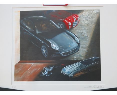 Limited Edition Lithograph "Vertu Ascent Ferrari 60 Limited Edition". 15 of 60 Copies Signed by the Artist & Stamped from the