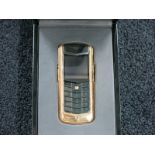 Vertu Constellation Classic with 18kt Yellow Gold Bezel, Back Plate, Select Key & Quarter Turn.