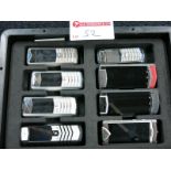 Archive Collection of 8 Assorted Vertu Mobile Phones. Various Products Models made of Stainless
