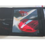2 x Prints of Designs by 'Enzo Naso'. Depicting Ferrari's for the Ferrari VERTU Collection &