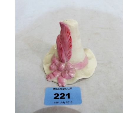 A Grainger Worcester candle snuffer, Tyrolean hat no. 178