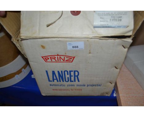 A Prinz Lancer automatic zoom movie projector, boxed