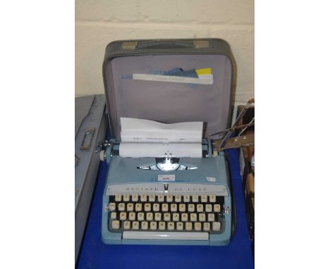 Brother De Luxe typewriter, cased