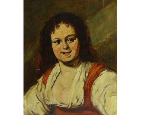 THEUNS JOHANNES (1877-1961), signed middle right portrait of woman, panel, 60 x 49,5 cm.THEUNS JOHANNES (1877-1961), gesign. 
