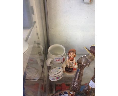 HUMMEL GIRL, CASKET AND JUG   C
