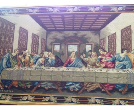 A TAPESTRY PICTURE DEPICTING THE LAST SUPPER