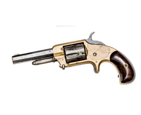 A 5 shot .32” rimfire Whitneyville Armoury single action revolver, number 13029, 7¼” overall, blued octagonal barrel 3¼” mark