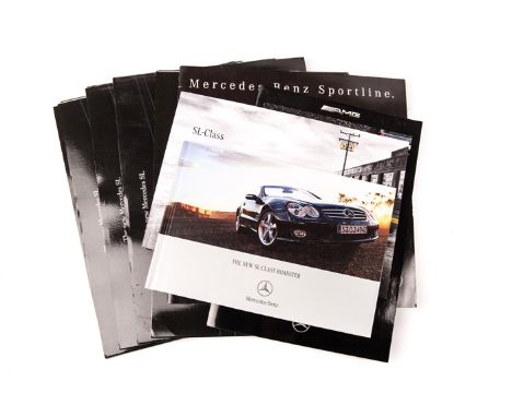 A quantity of Mercedes Benz catalogues/range brochures. 1980’s Sport Line brochure. 1990’s AMG range brochure. 1990 Fire & Si