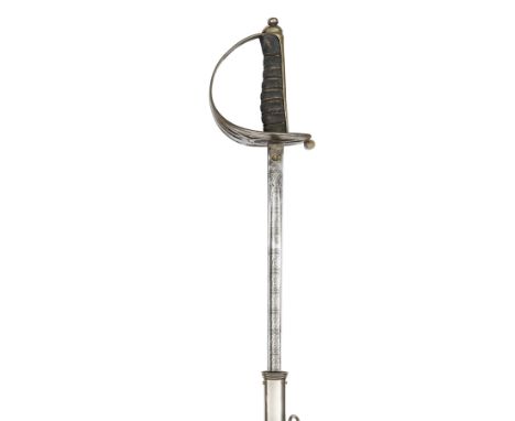 A George V officer’s dress sword of the Coldstream Guards, slender fullered blade 32½” by “Fletcher & Son, High St, Windsor”,