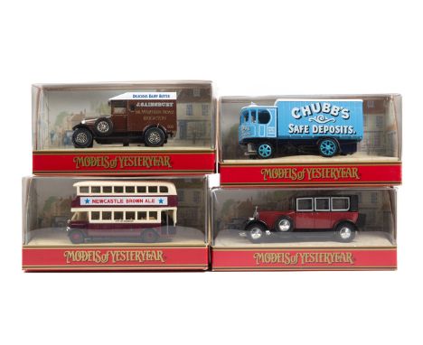 60 Matchbox Yesteryear. Including, vans, sports cars, lorries, steam wagons, buses, etc. Including – Morris Courier van, Ford