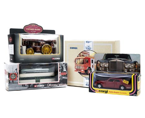 16 Corgi Classics etc. Bedford Box Van and Ford Model T Van set, Whitbread. AEC Cabover and Tanker set, United Dairies. Bedfo