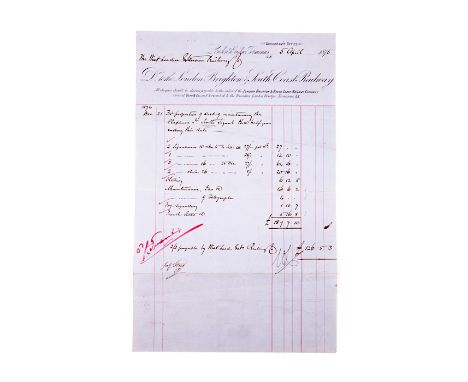 An album of mainly West London Extension Railway related tickets and other documents. A ring-bound folder containing 38 docum