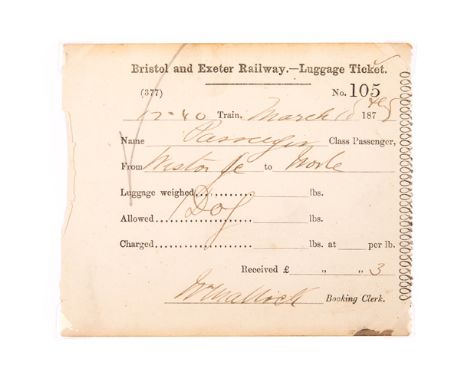 An album of mainly GWR Railway (Great Western Railway) related tickets. A ring-bound folder containing approx 350+ tickets. E