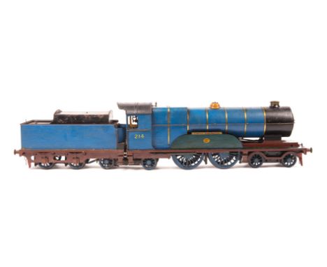 An historic scratch built gauge 3 (2.5" gauge) live steam Atlantic type 4-4-2 tender locomotive ‘Charles Rous-Marten’, 214. D