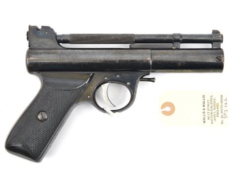 A similar pistol to lot 866,  number 455 (1455 beneath grip), GWO & C, retaining most original blued finish (areas of wear an