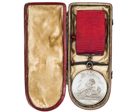 The Honourable East India Company’s medal for Seringapatam, 1799,  Soho Mint silver issue, diameter 48mm. Originally pierced 