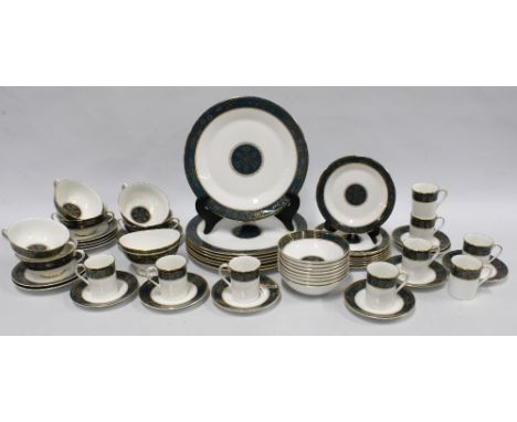 Royal Doulton Carlyle pattern dinner service and coffee cans and saucers (a lot) 