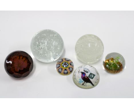 Collection of Caithness and other glass paperweights (5) 