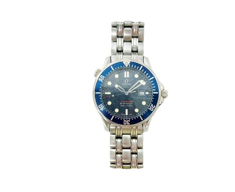 Gentlemen's Omega Seamaster Professional stainless steel wristwatch, reference 22218000, 91051671, with 1538 calibre quartz m