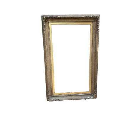 Large 19th century gilt gesso picture frame to take a work measuring 143cm x 77cm