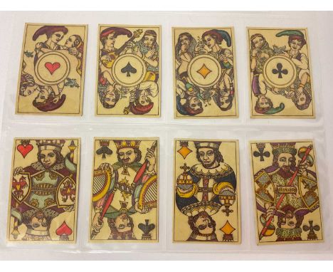 Deck of Karl Gerich Rouennias playing cards, circa 1990/91, based on the first Rouen pattern, 32 plus joker, from an edition 