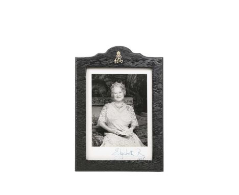 H.M. Queen Elizabeth The Queen Mother, fine signed presentation portrait photograph of Her Late Majesty wearing a ball gown a