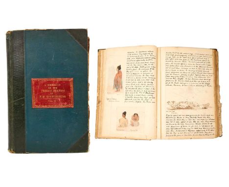 Edward Hugh Neat - two very fine Naval travel logs, the first titled 'The Autumn Cruise of H.M.S. Minotaur and a Commission o