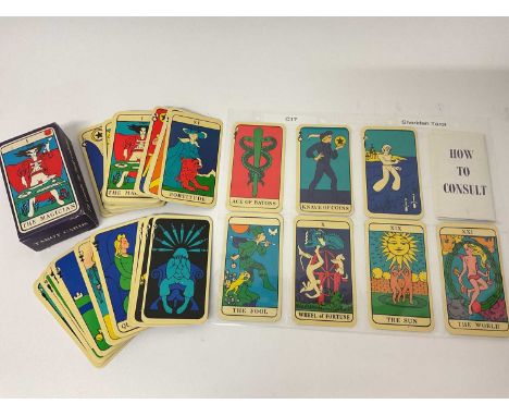 David Sheridan pack of Tarot cards, 78 cards plus leaflet and original box, published 1972, to accompany the book 'The Tarot: