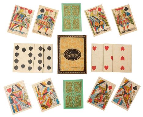 De La Rue - 3rd design, Exportation deck of 52 plating cards, circa 1836, 52 cards, comprising 4 suits of 13 (French suits), 