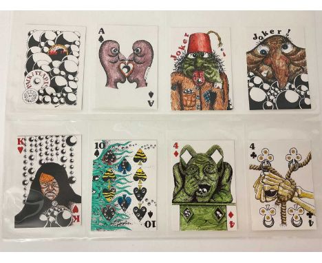 Deck of transformation playing cards by Peter Wood - 'Pack of Pearls, printed by The Design and Print Partnership. 1995, 52 c