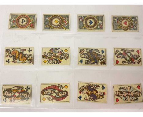 Deck of Karl Gerich Patience Indien No. 16 playing cards, based on a Grimaud pack of 1890, small size card, circa 1991, one o