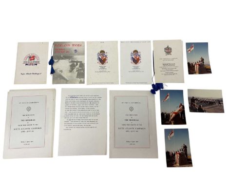 The Falklands War 1982, collection of official ephemera belonging to Admiral of the Fleet The Lord Lewin KG, GCB, LVO, DSC (1