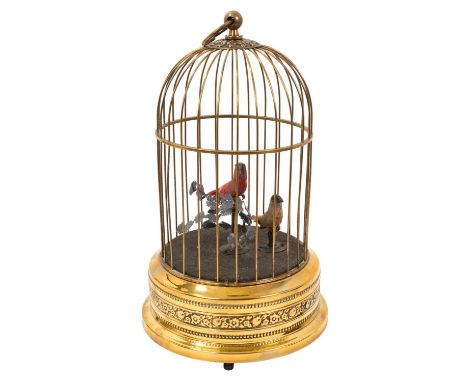 20th century singing bird automaton, 27cm highcontrary to the original description this is later in date probably third quart