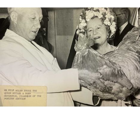 Folder of 1960-70s press photographs of H.M. Queen Elizabeth The Queen Mother (approx 48)