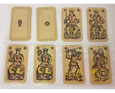 Complete pack of Tarot cards, designed and used by Frank Lind in the 1940s/50s for the Insight Institute, closely based on th