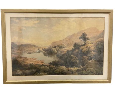 Thomas Remnant Charleton (1756-1849) watercolour, extensive landscape, indistinctly titled verso, 56 x 86cmThe images do have