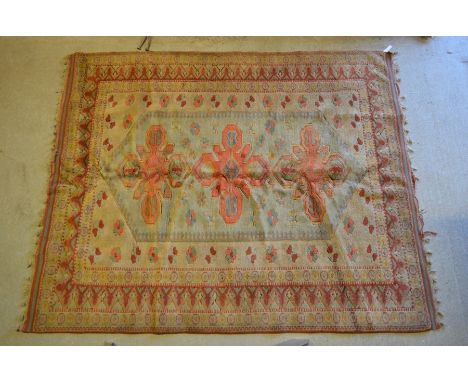 A Turkish Milas carpet, pale beige/camel/brown/red, 2.40 x 1.94 cm&nbsp;