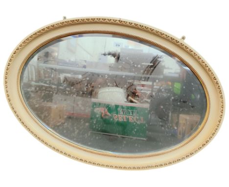 4 VINTAGE OVAL MIRRORS 