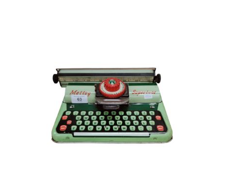 VINTAGE METTOY SUPERTYPE TINPLATE TYPEWRITER 