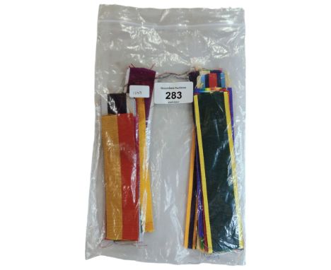 BAG LOT OF BRITISH ARMY MEDAL RIBBONS 