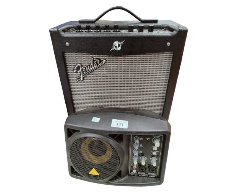BEHRINGER MINI SPEAKER AND FENDER AMP 